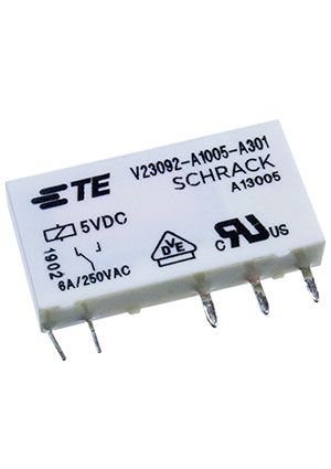 1-1415068-1, V23092-A1005-A801  1-Form-C,SPST-CO,1NO 5VDC/6A TE Connectivity