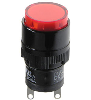 D16PLR1-000KR, индикатор светодиодный красный 24В DECA SwitchLab