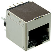 1-1734577-1, RJ45 розетка 8P8C экранированная MOD-JK Cat.3 TE Connectivity