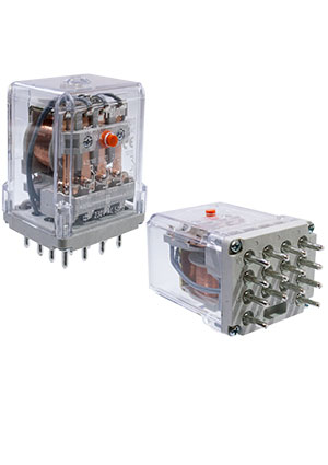 R15-1014-23-1024-K,  24VDC 4 Form C 250VAC/10 RELPOL